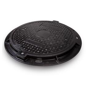 Poklop kompozitní kruhový SMC 600 mm B125 uzamykatelný