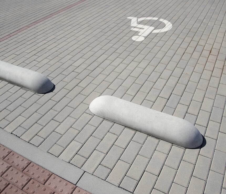 Betonová zábrana pod kola barva natural - foto č.7