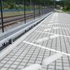 Betonová zábrana pod kola barva natural