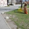 Betonová polokoule barva natural povrch tryskaný