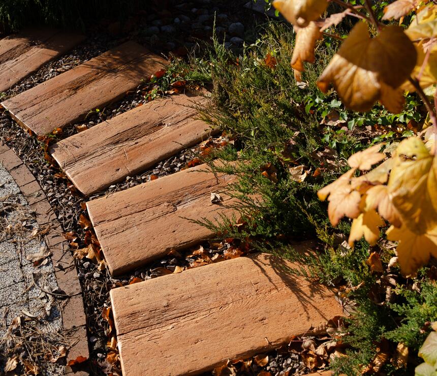 Betonový nášlap FOŠNA - DEKOR dřevo barva coffee - foto č.4