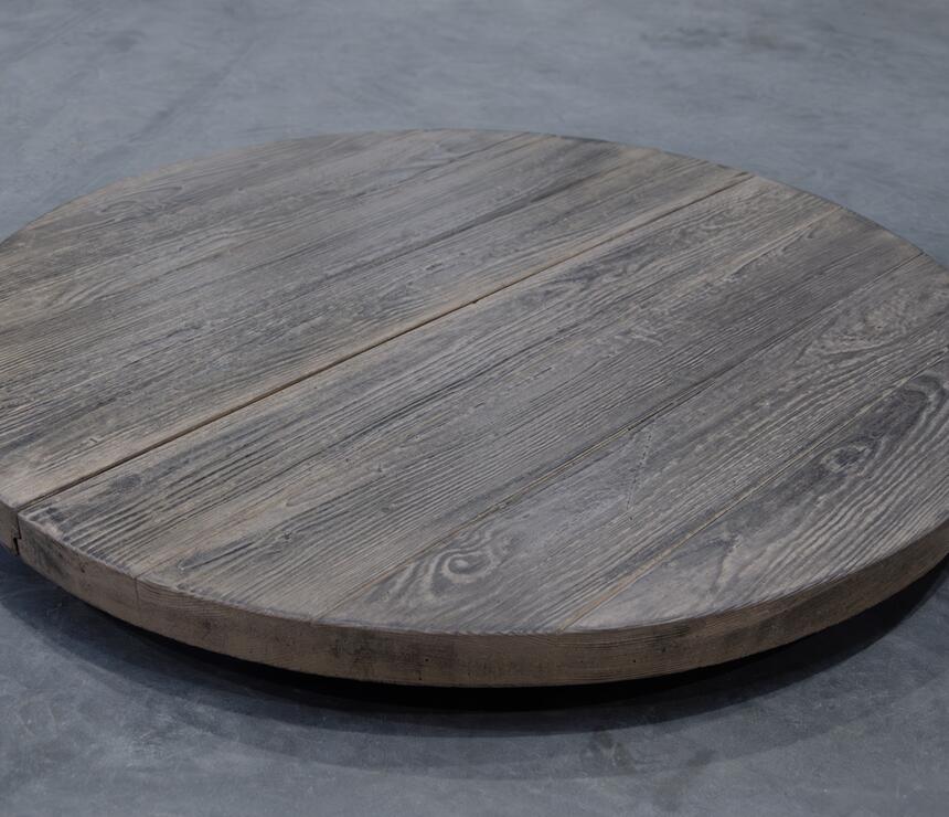 Betonový poklop na studnu dvoudílný DEKOR dřevo barva ebony - foto č.3