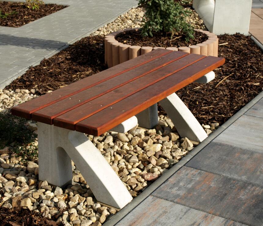 Městský mobiliář: Betonová lavička C - #1 - foto č.2