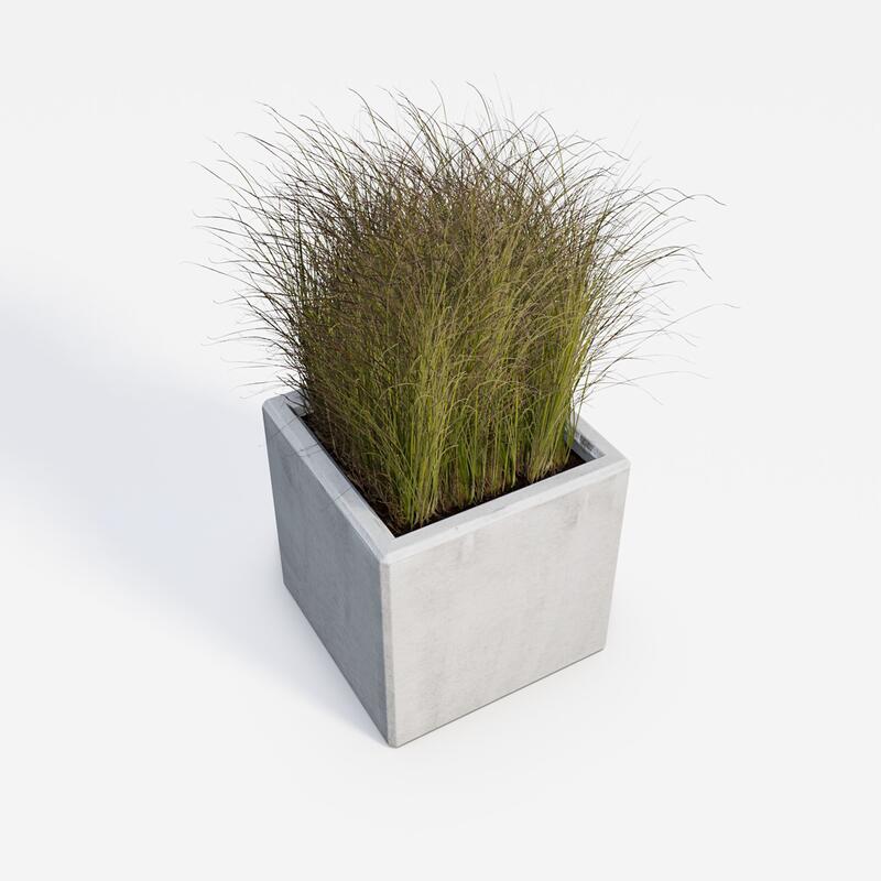 Betonový květináč Nela BDA 40/40/40 Nela natural - fotka 360 č.2