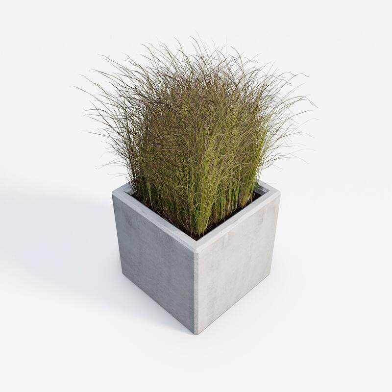 Betonový květináč Nela BDA 40/40/40 Nela natural - fotka 360 č.3