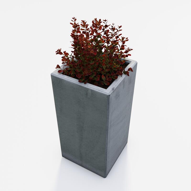 Betonový květináč Zora BDA 40/40/80, natural - fotka 360 č.10