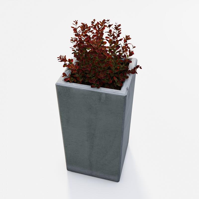 Betonový květináč Zora BDA 40/40/80, natural - fotka 360 č.11