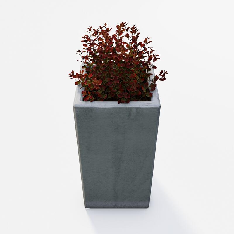 Betonový květináč Zora BDA 40/40/80, natural - fotka 360 č.12