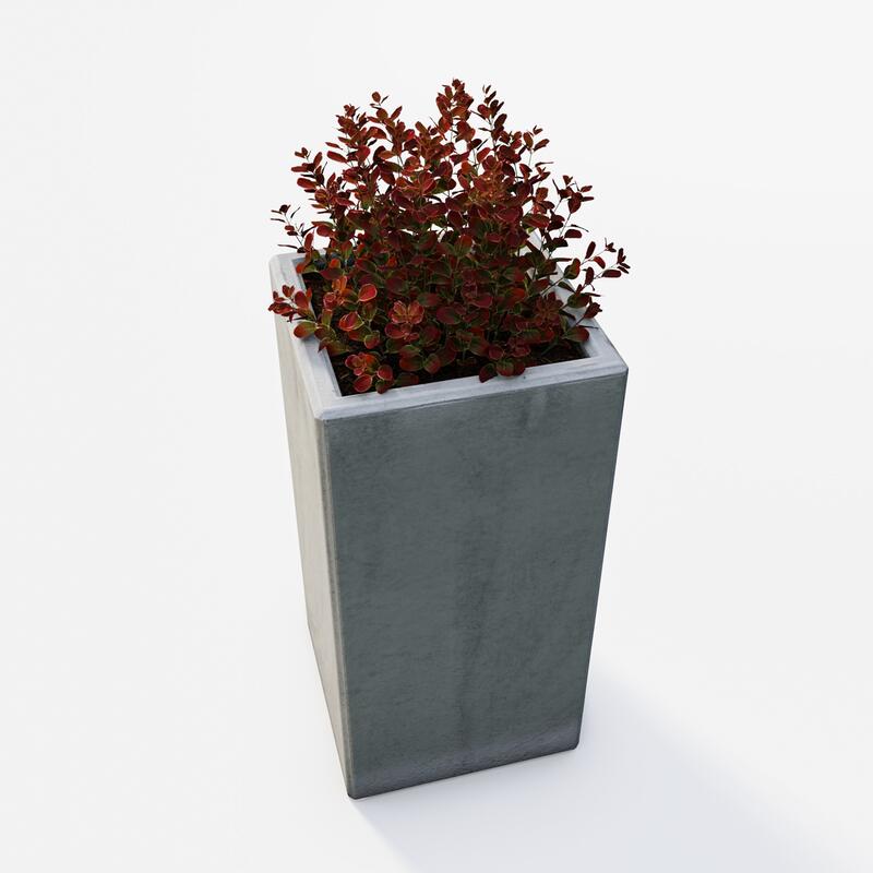 Betonový květináč Zora BDA 40/40/80, natural - fotka 360 č.13