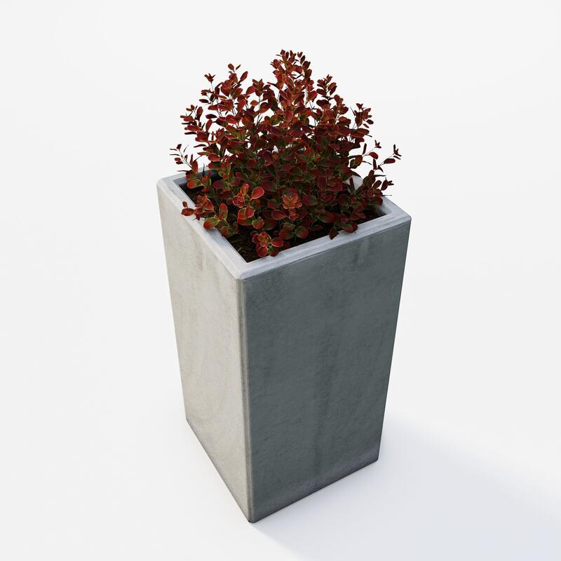 Betonový květináč Zora BDA 40/40/80, natural - fotka 360 č.14