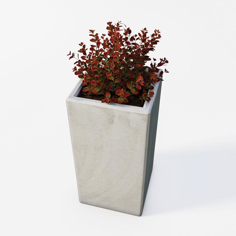 Betonový květináč Zora BDA 40/40/80, natural - fotka 360 č.17