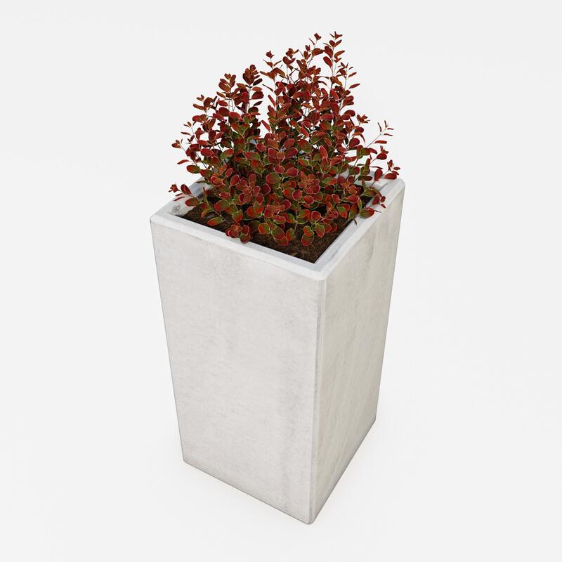 Betonový květináč Zora BDA 40/40/80, natural - fotka 360 č.22