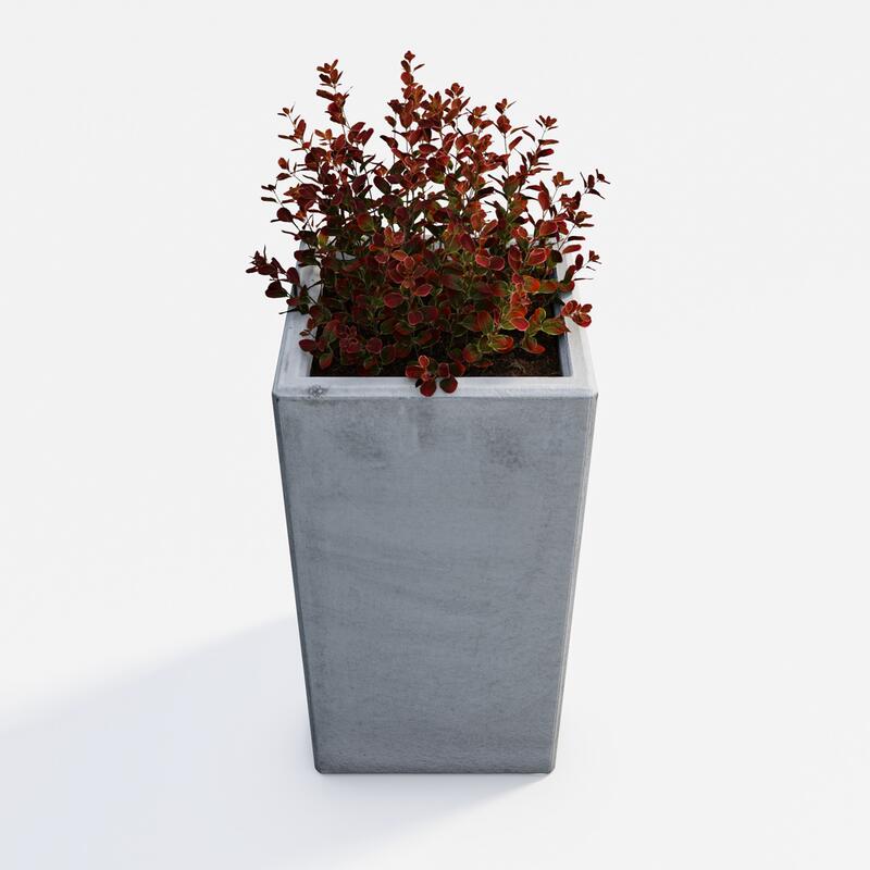 Betonový květináč Zora BDA 40/40/80, natural - fotka 360 č.6