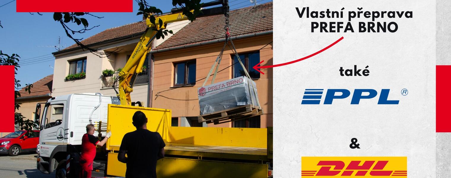 Tvárnice na plot dovezeme až k Vám pomocí našich kamionů nebo PPL / DHL | Dovezeme Vám plotové tvárnice až na místo